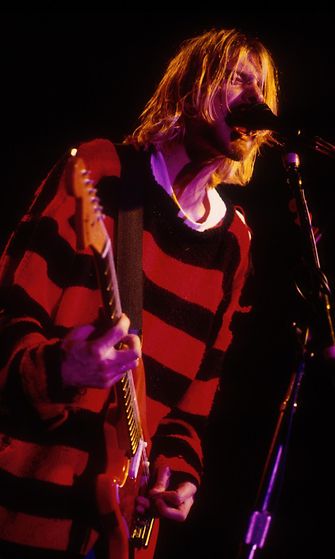 Kurt Cobain lavalla New Yorkissa 1993