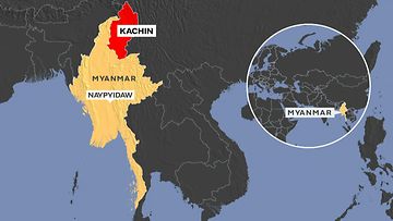 Myanmar kartta