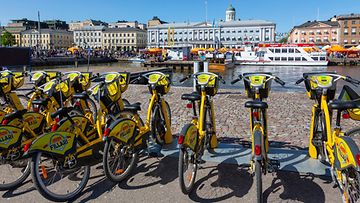 Kaupunkipyörä kuvituskuvaa 2018 Helsinki