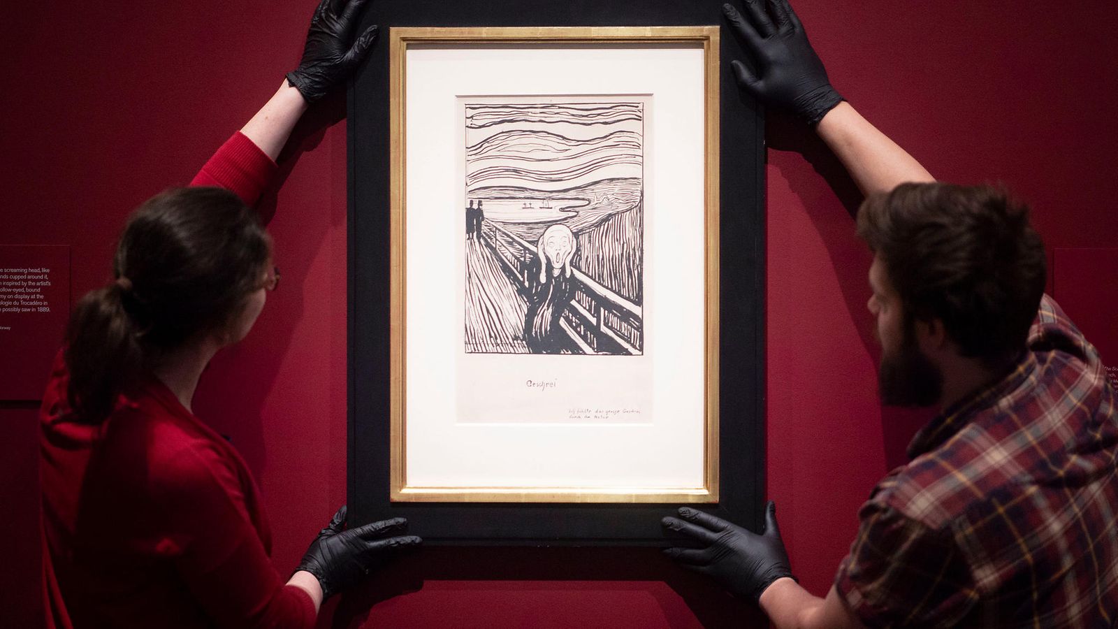 Edvard Munch kirjoitti Huuto-teoksen yläreunaan salaisen viestin: 
