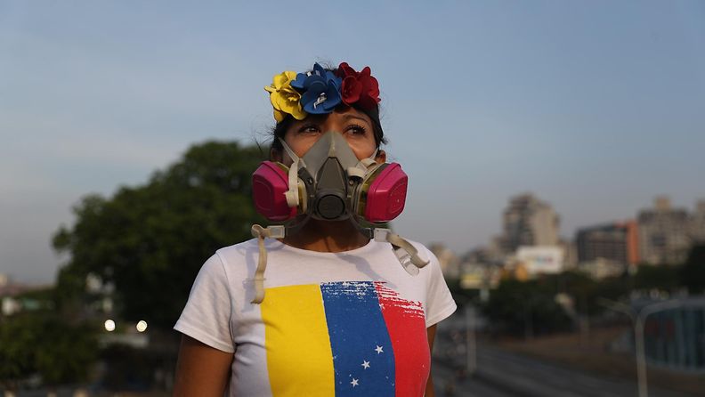 Venezuela kyynelkaasu