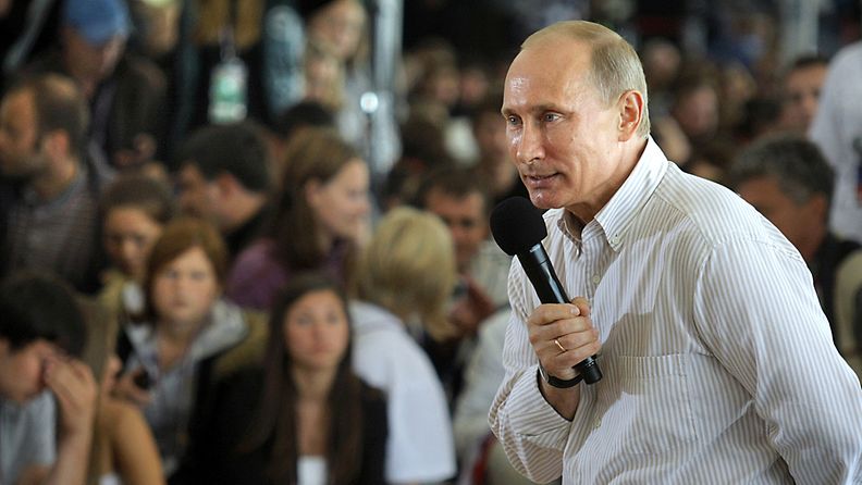 Vladimir Putin puhui Kremliin suopeasti suhtautuvalle nuorisolle Keski-Venäjällä.