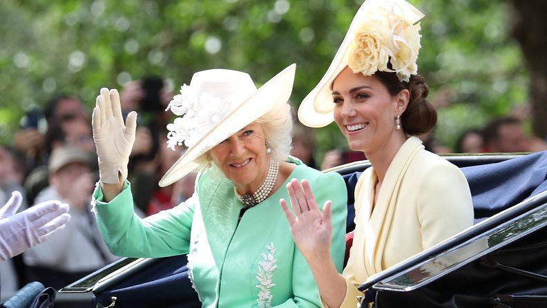 Camilla ja Catherine 8.6.2019 Elisabet syntymäpäiväjuhlallisuudet 2