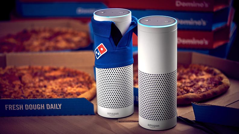 AOP Amazon Alexa Echo Dot pizza
