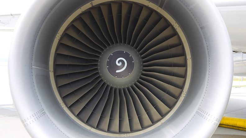 lentokone turbiini kuvituskuva