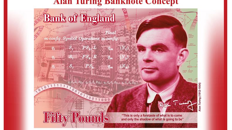 AOP Alan Turing 50 punnan seteli