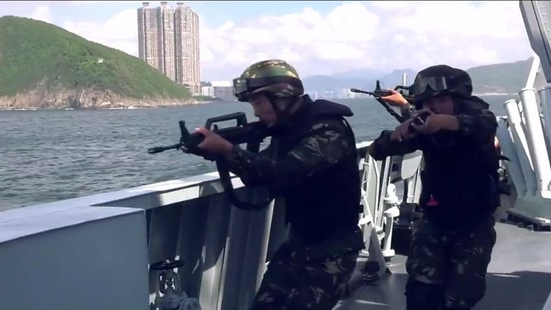 LK, Kiina, Hongkong, propagandavideo