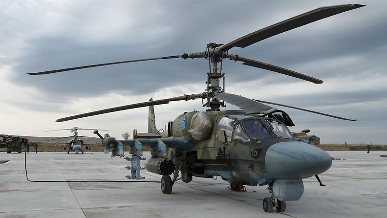 AOP, Venäjä, Kamov Ka-52, helikopteri, sotilashelikopteri