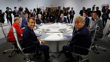 LK G7-kokous Trump, Macron, Merkel