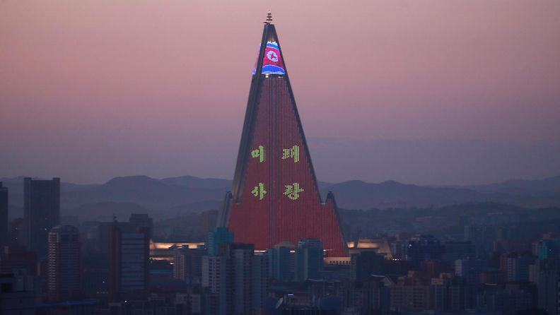 hotelli Rjugjong, Pjongjang, Pohjois-Korea, 7.9.2018
