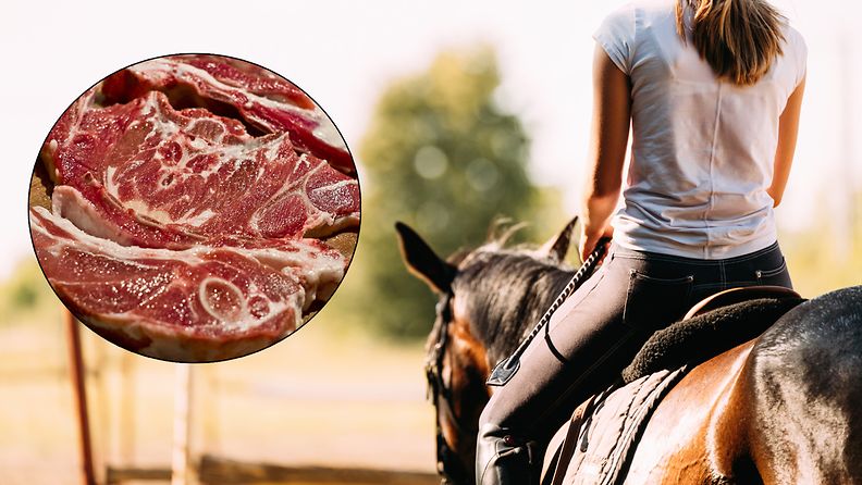 hevosen liha kuvituskuva