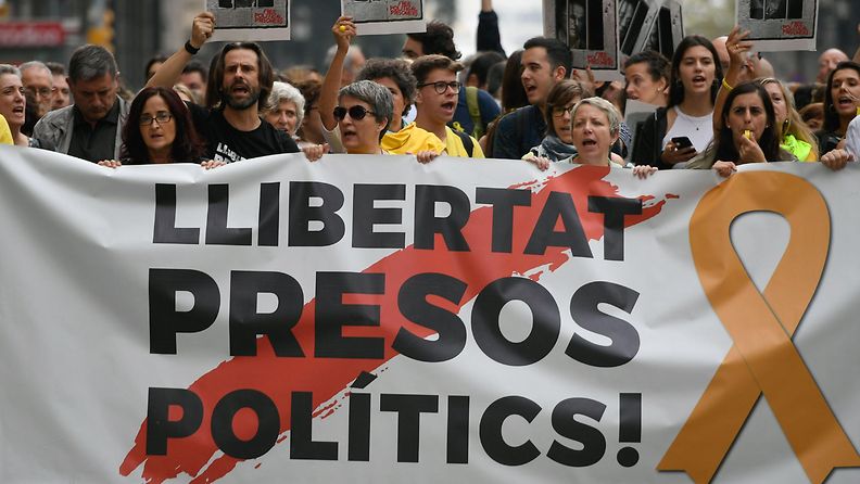 Katalonia mielenosoitus