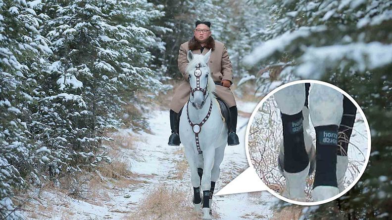 Kim Jong-un ratsastaa