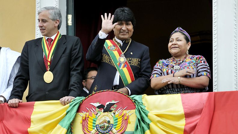 Bolivia Evo Morales tammikuu 2010