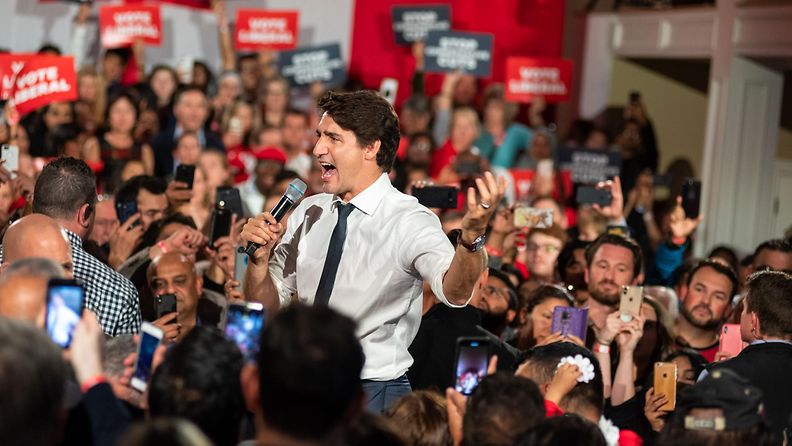 Kanada pääministeri Justin Trudeau 20.10.2019