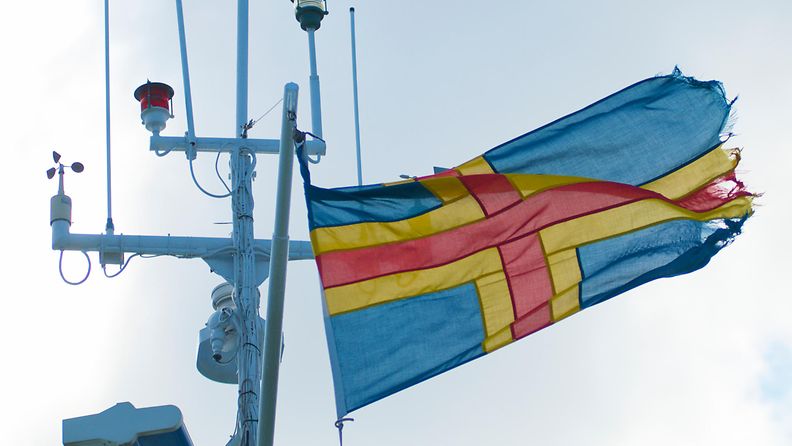 AOP Ahvenanmaa lippu tuuli 2009