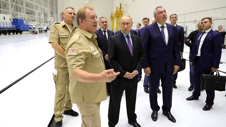 Putin avaruuskeskuksessa Venäjän kaukoidässä