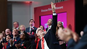 Britannia työväenpuolue vaaliohjelma julkistus Birmingham 21.11.2019 2 Jeremy Corbyn