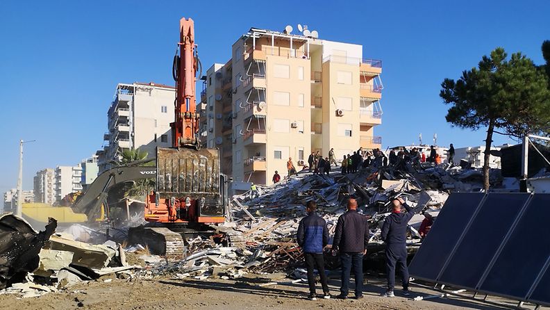 Maanjäristyksen tuhot Albaniassa