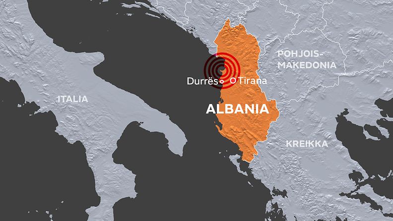 Albania maanjäristys