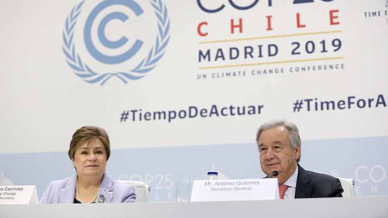COP25, ilmastokokous, Antonio Guterres