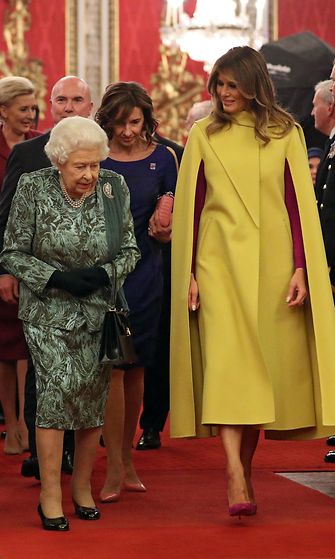 Kuningatar Elisabet ja Melania Trump