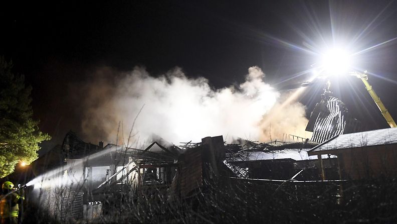 Nurmijärvellä paloi talo 31.12.2019