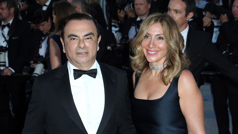 Carlos ja Caroline Ghosn Cannes toukokuu 2018