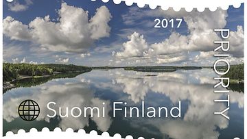LK pilviä saaristossa postimerkki