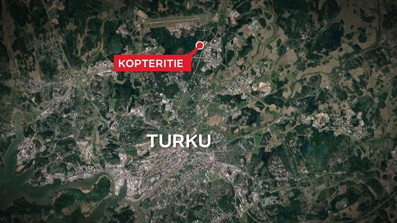Kopteritie-Turku-kartta