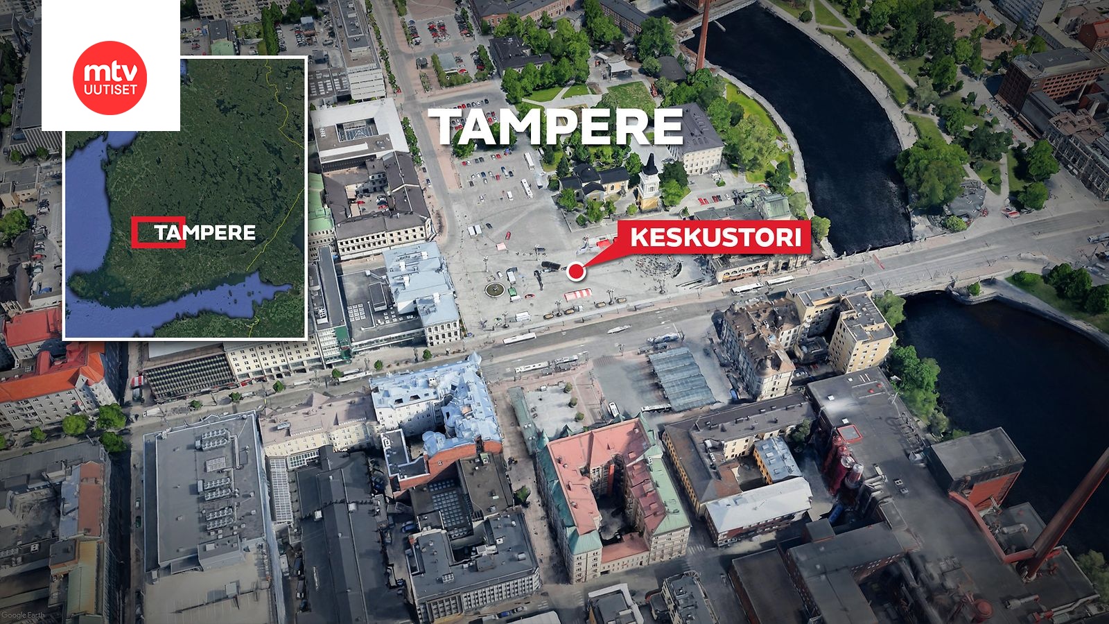 Kaksi bussia kolaroi Tampereen keskustassa – yksi loukkaantui, liikenne  ruuhkautunut 