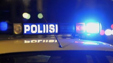 Poliisi poliisiauto kyltti kuvituskuva. ladattu 27.2. LK