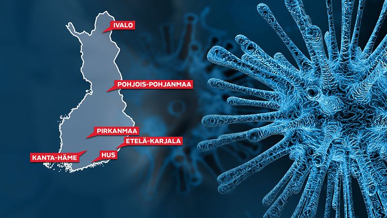 Koronavirus kartta Suomi