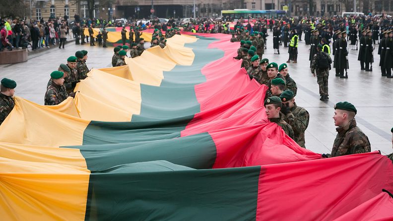 Liettua itsenäisyyspäivä lippu aop