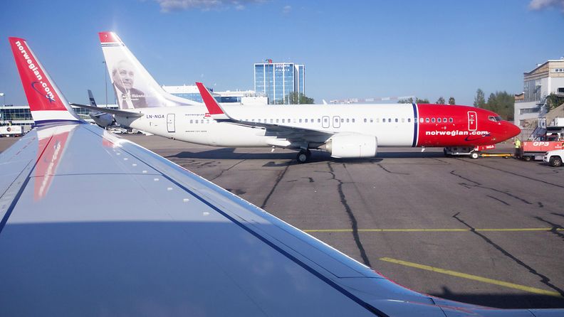 Norwegian lentokone Helsinki-Vantaa 2014