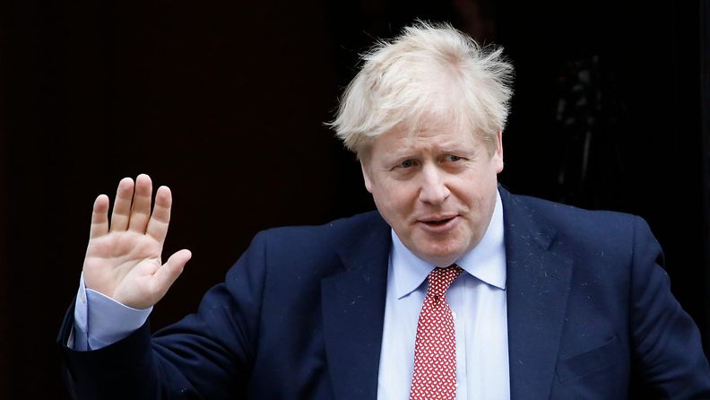 Lehtikuva: Boris Johnson, korona