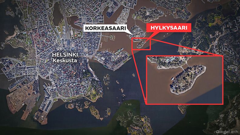 Kartta-Hylkysaari-Helsinki