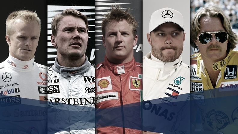 F1 Keke, Mika, Kimi, Heikki, Valtteri