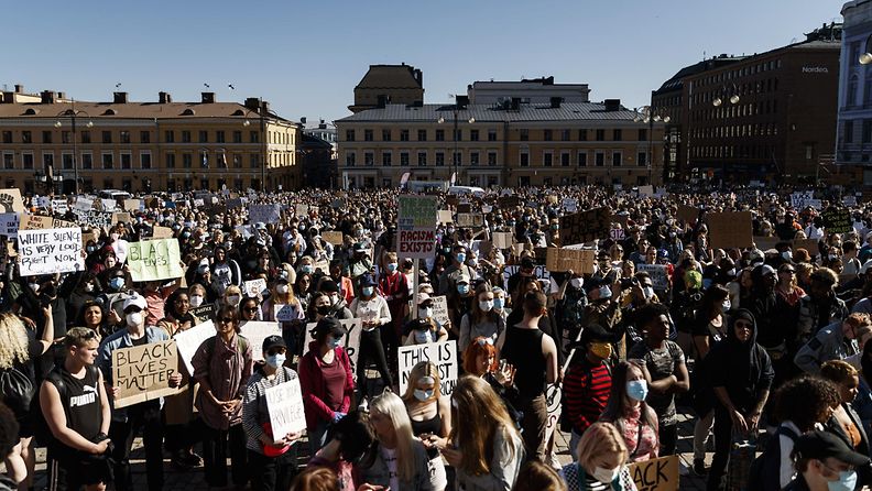 Black Lives Matter Helsinki mielenosoitus LK (2)