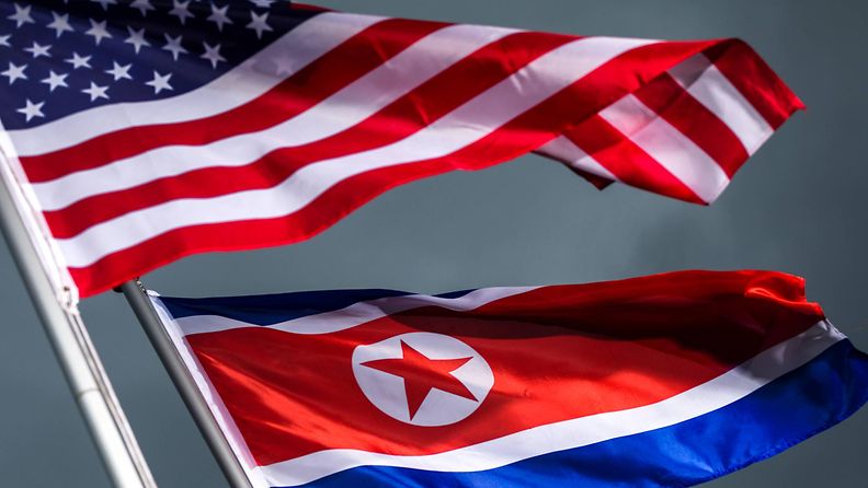 aop pohjois-korea yhdysvallat usa lippu