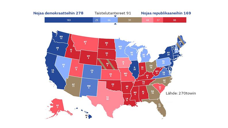 USA-vaalit-kartta-syyskuu