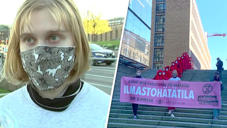 Ottiko Elokapinan aktivistit sumutteet tarkoituksella kasvoilleen? MTV Uutiset haastatteli viikonloppuna putkaan joutunutta mielenosoittajaa
