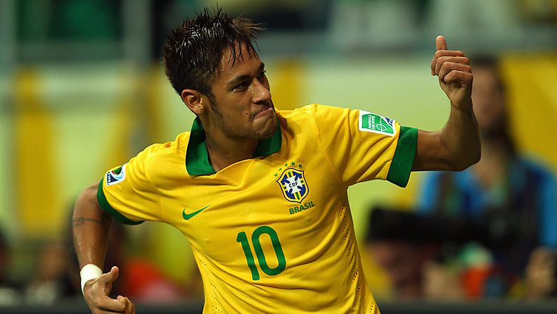 Neymar otti ilon irti maalinsa jälkeen.