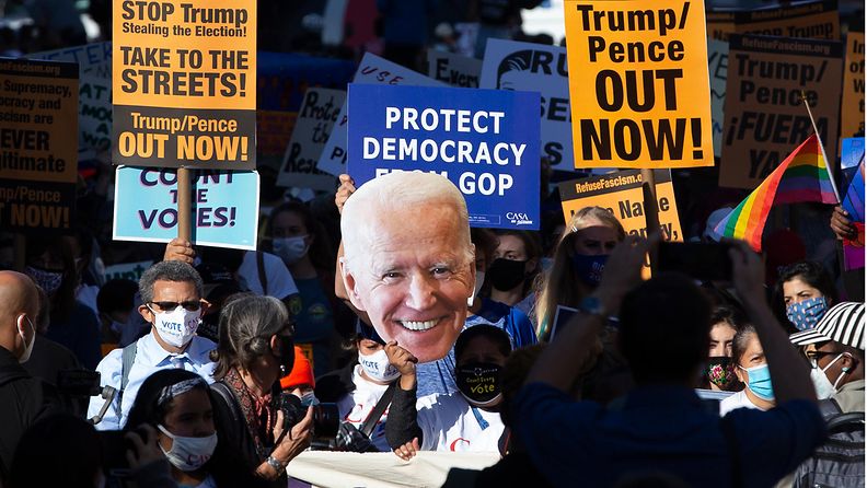 AOP: Joe Bidenin kannattajia, demokraatit, Yhdysvallat, presidentinvaalit