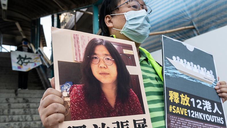 EPA Zhang Zhan kiinalainen kansalaisjournalisti sai 4 vuotta vankeutta koronan leviämisen raportoimisesta