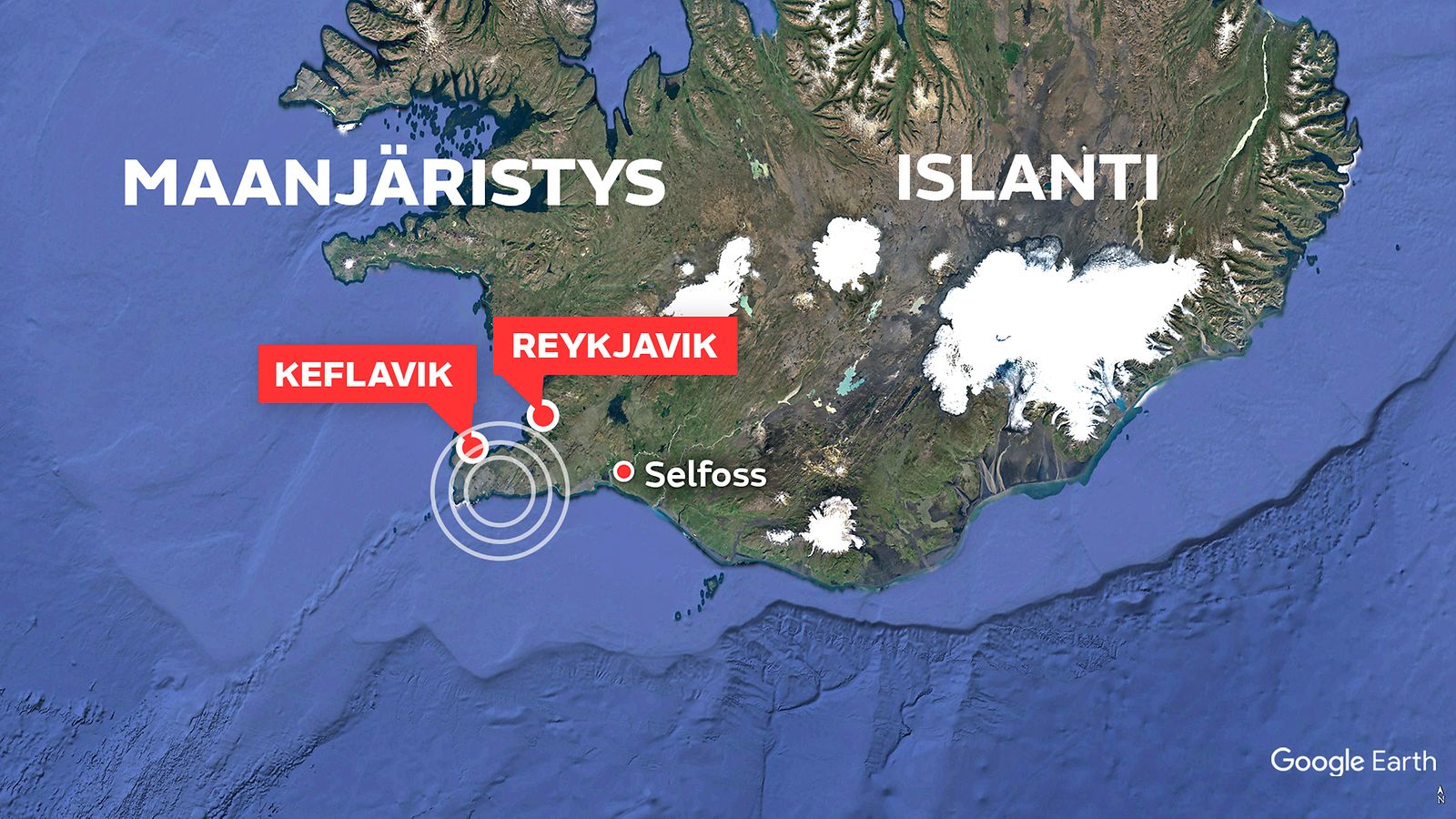 Islannissa on tapahtunut maanjäristys – viranomaiset kehottavat ihmisiä  varomaan mahdollisia jälkijäristyksiä 