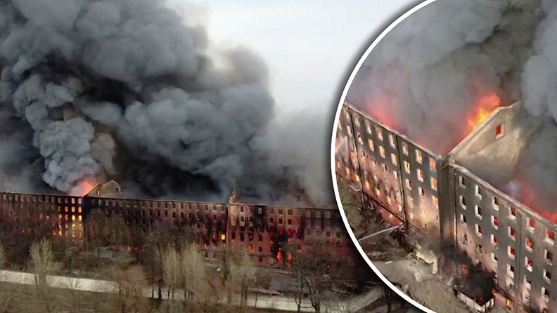 120421-verkkokuva-Pietarissa on käynnissä massiivinen tulipalo – yksi pelastaja on menehtynyt