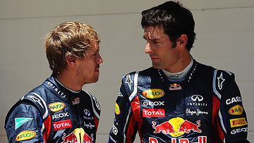 Sebastian Vettel ja Mark Webber 