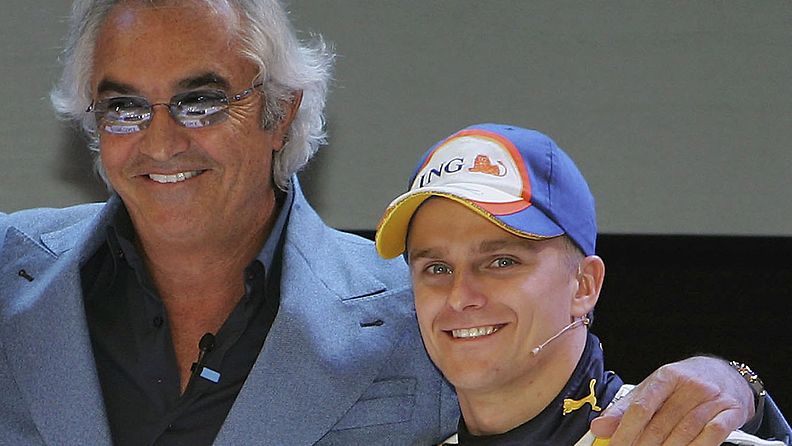 Flavio Briatore ja Heikki Kovalainen vuonna 2007 