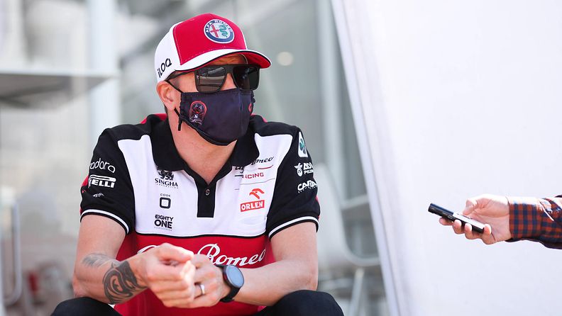 Kimi Räikkönen kuvattuna Monacon GP:n yhteydessä 2021